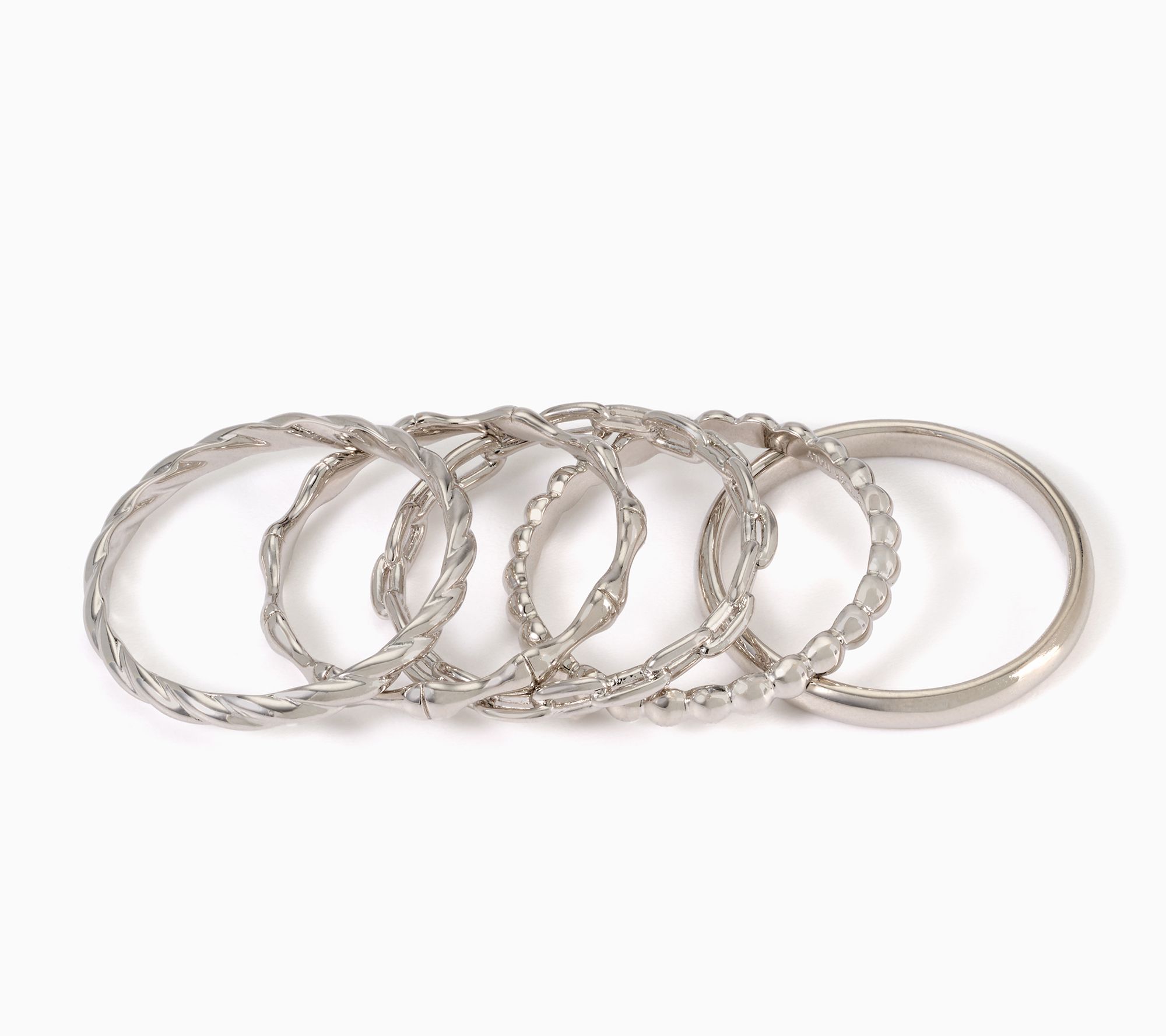 David Markstein Bronze Set of 5 Refined Stack Rings