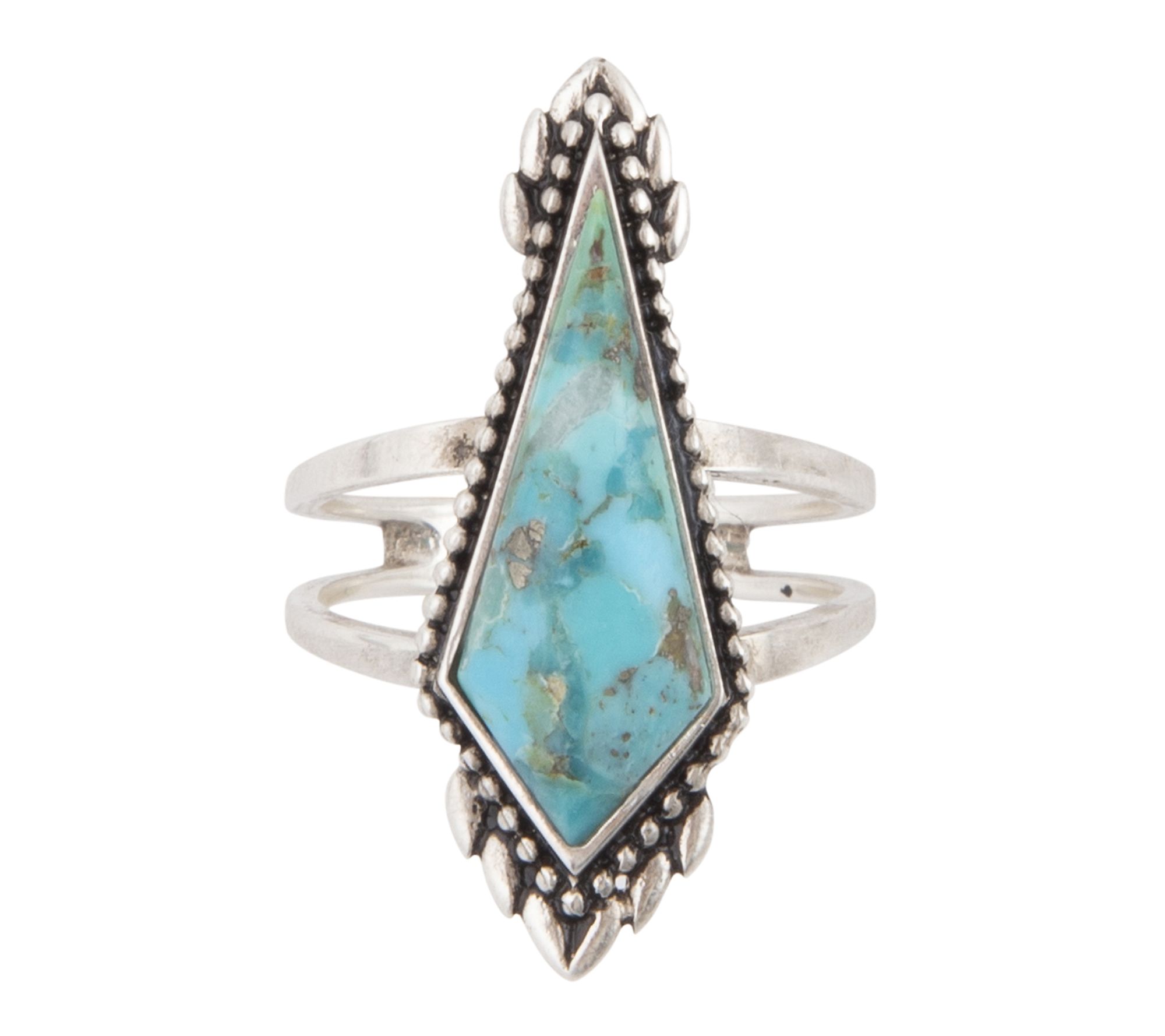 Barse Artisan Crafted Anemone Turquoise Ring