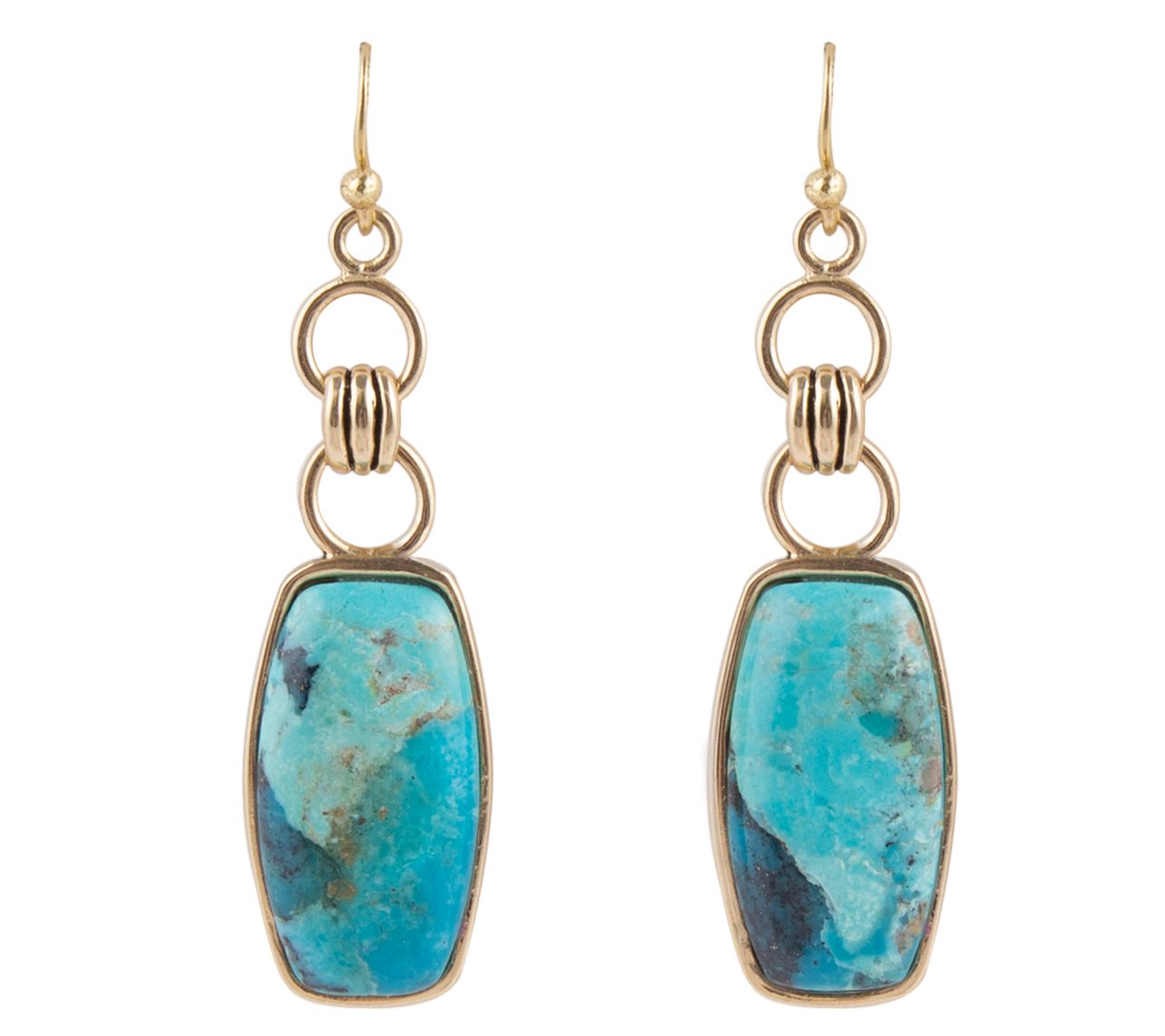 Barse Artisan Crafted Turquoise Dangle Earrings - QVC.com