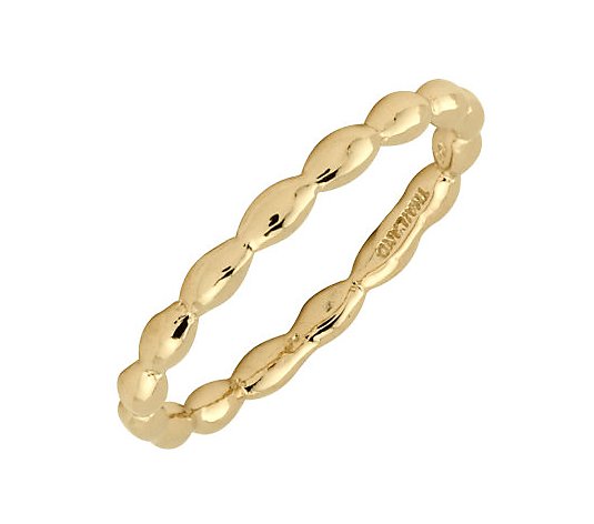 Simply Stacks Sterling 18K Yellow Gold-Plated 2.25mm Rice Rin