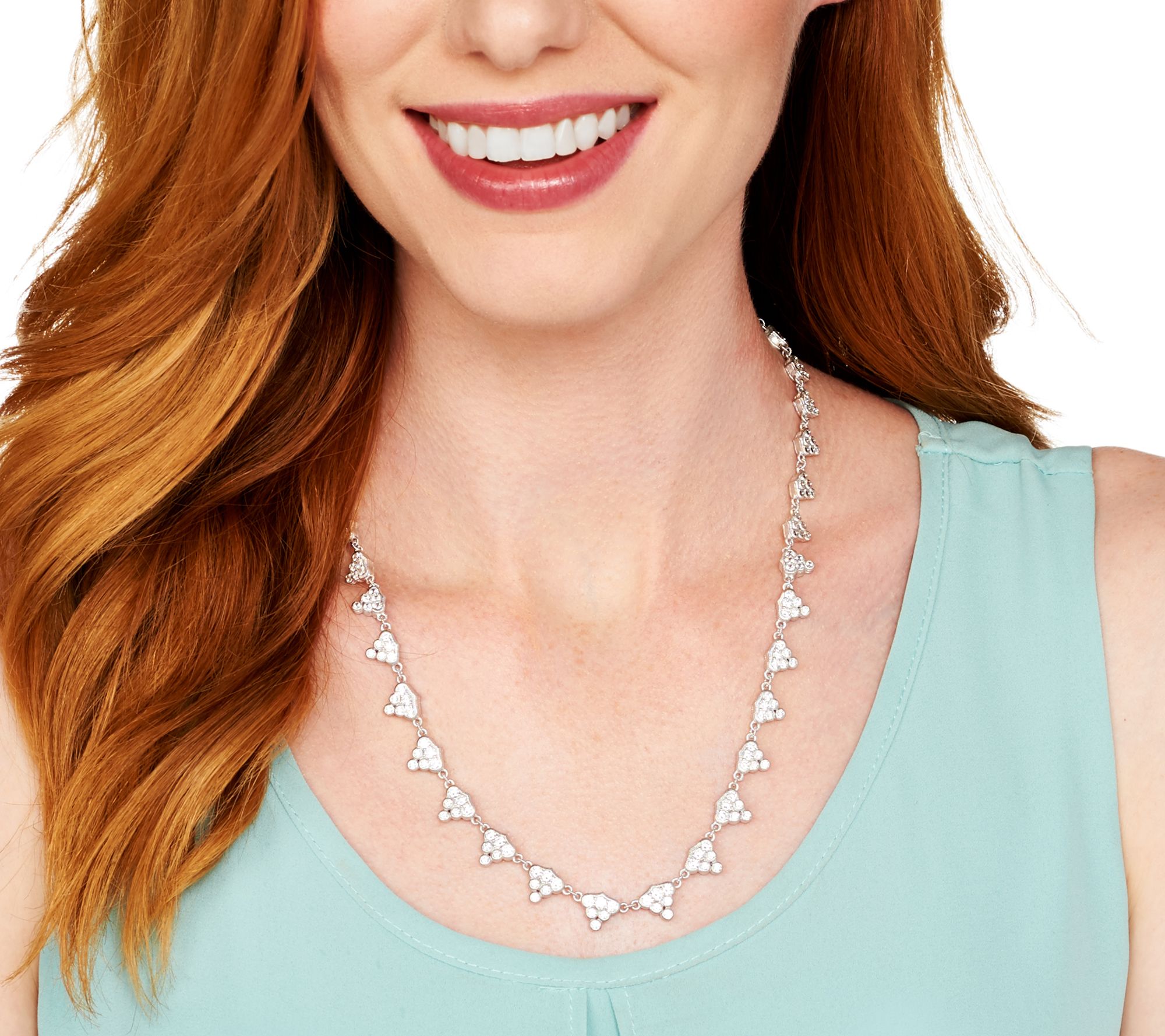 Judith Ripka Sterling 6.55 cttw Diamonique Necklace - QVC.com