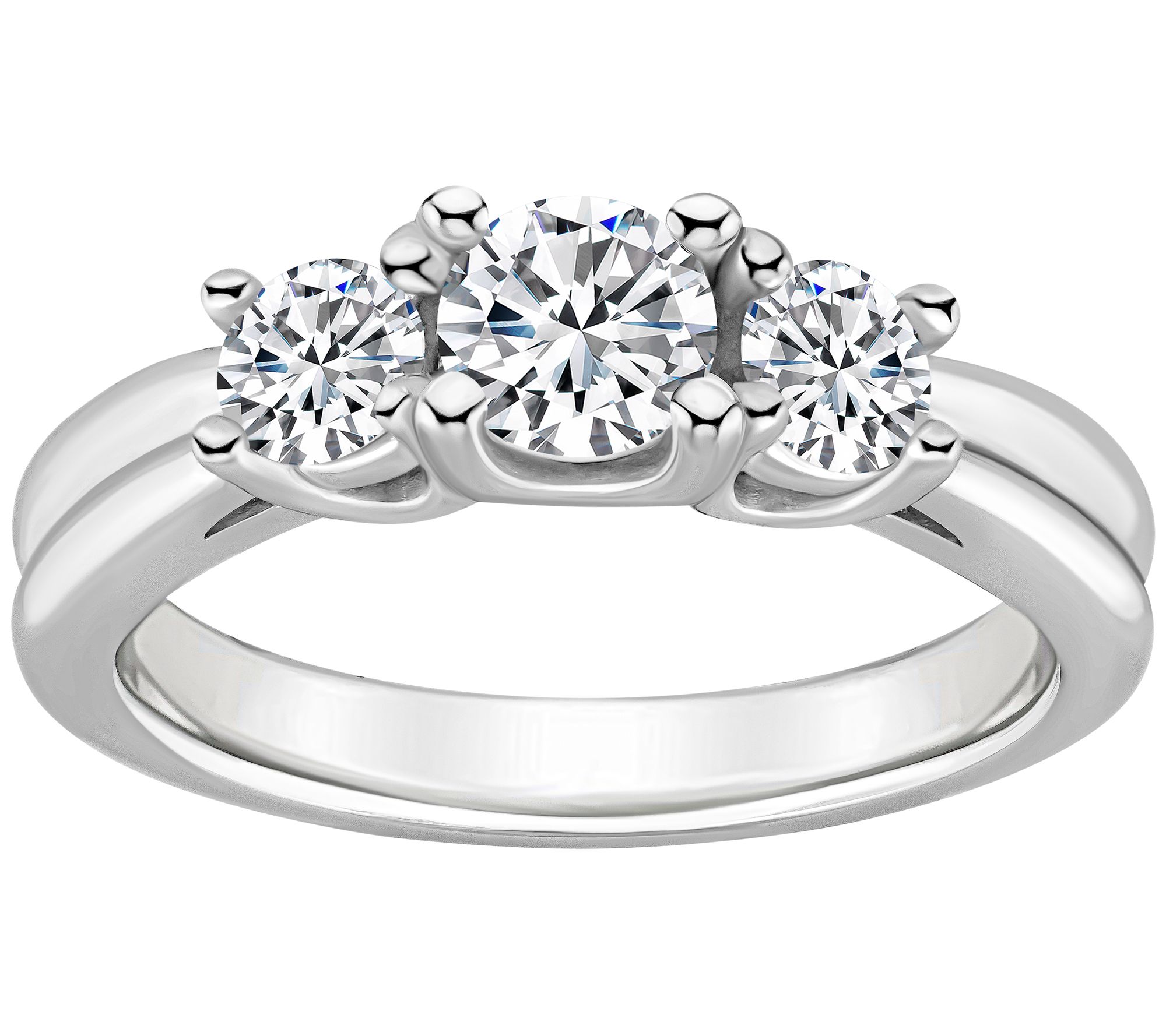 Affinity 1.00 cttw Diamond 3-Stone Ring, 14K Go ld
