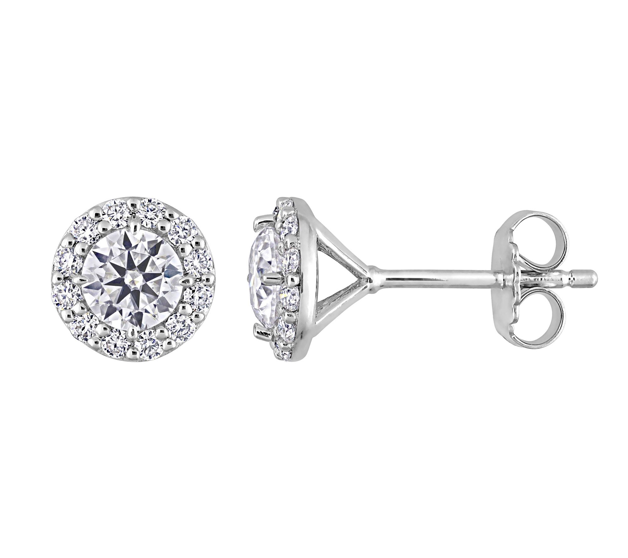 Qvc moissanite sale earrings