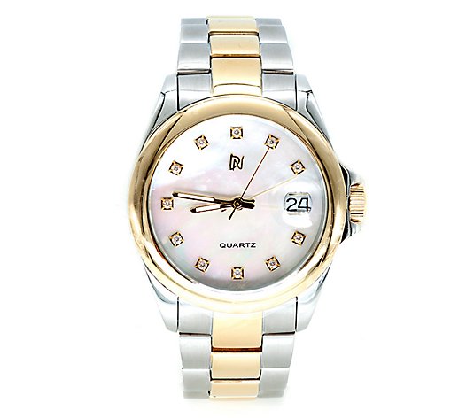 Or Paz Two-Tone Stainless Steel Mother-of-Pearl Watch