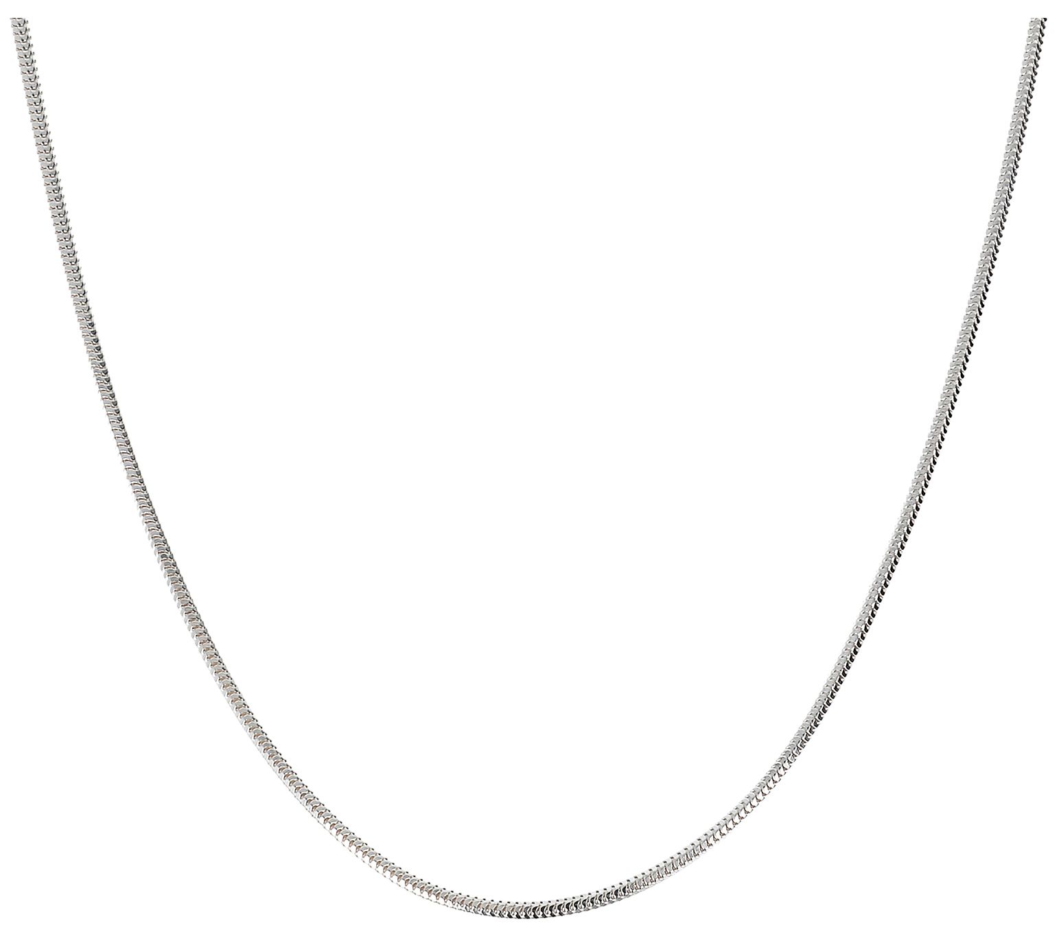 UltraFine Silver 18" Diamond Cut Snake Chain Necklace, 3.4g