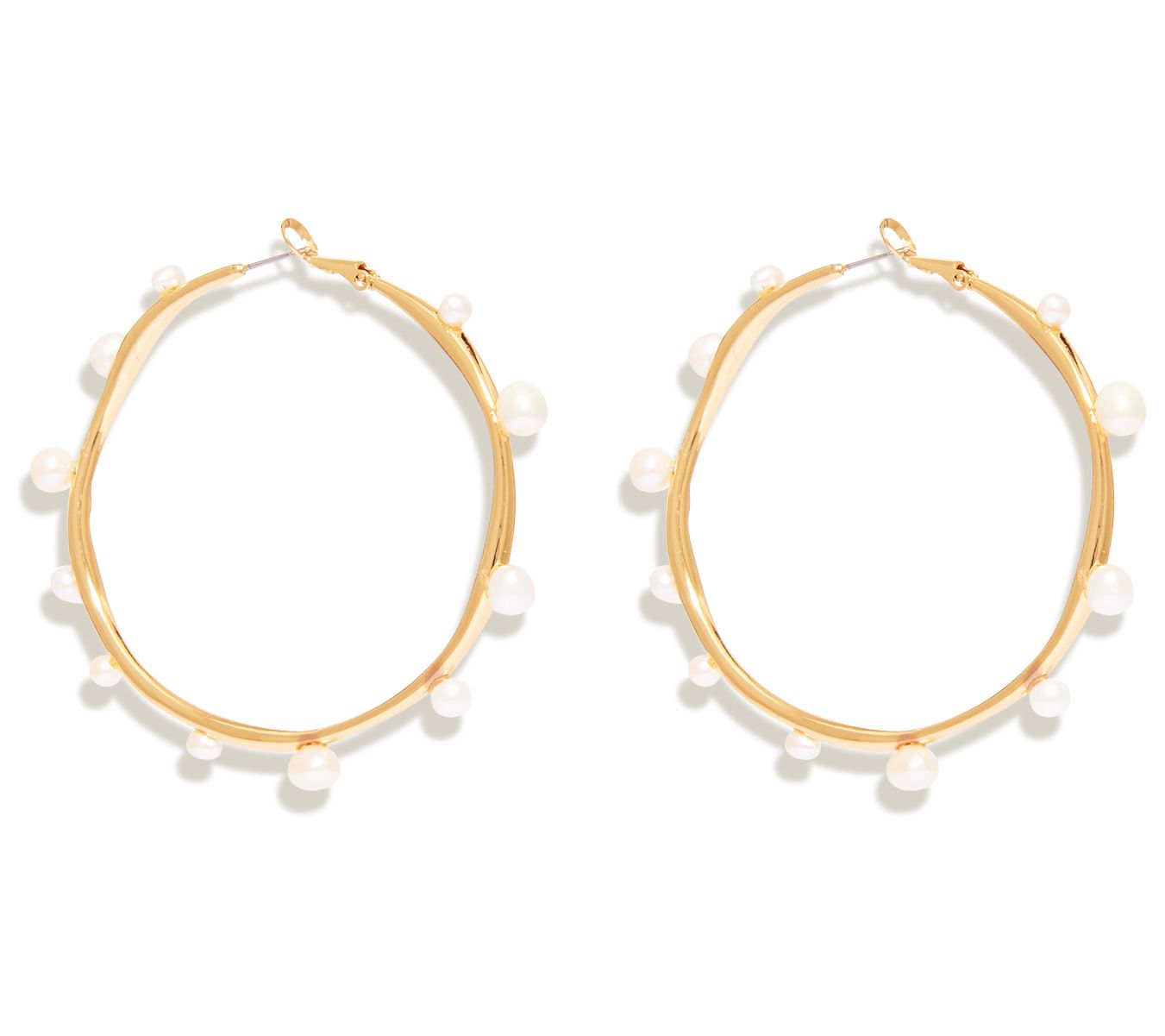 Mignonne Gavigan Isla Cultured Pearl Hoop Earrings