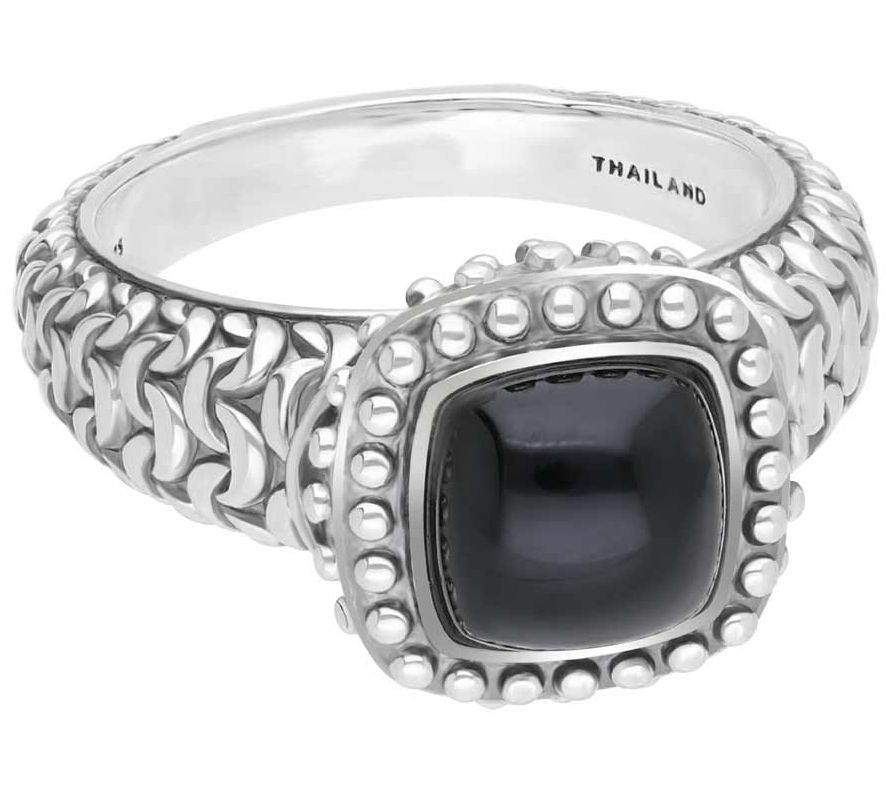 Qvc black onyx on sale rings