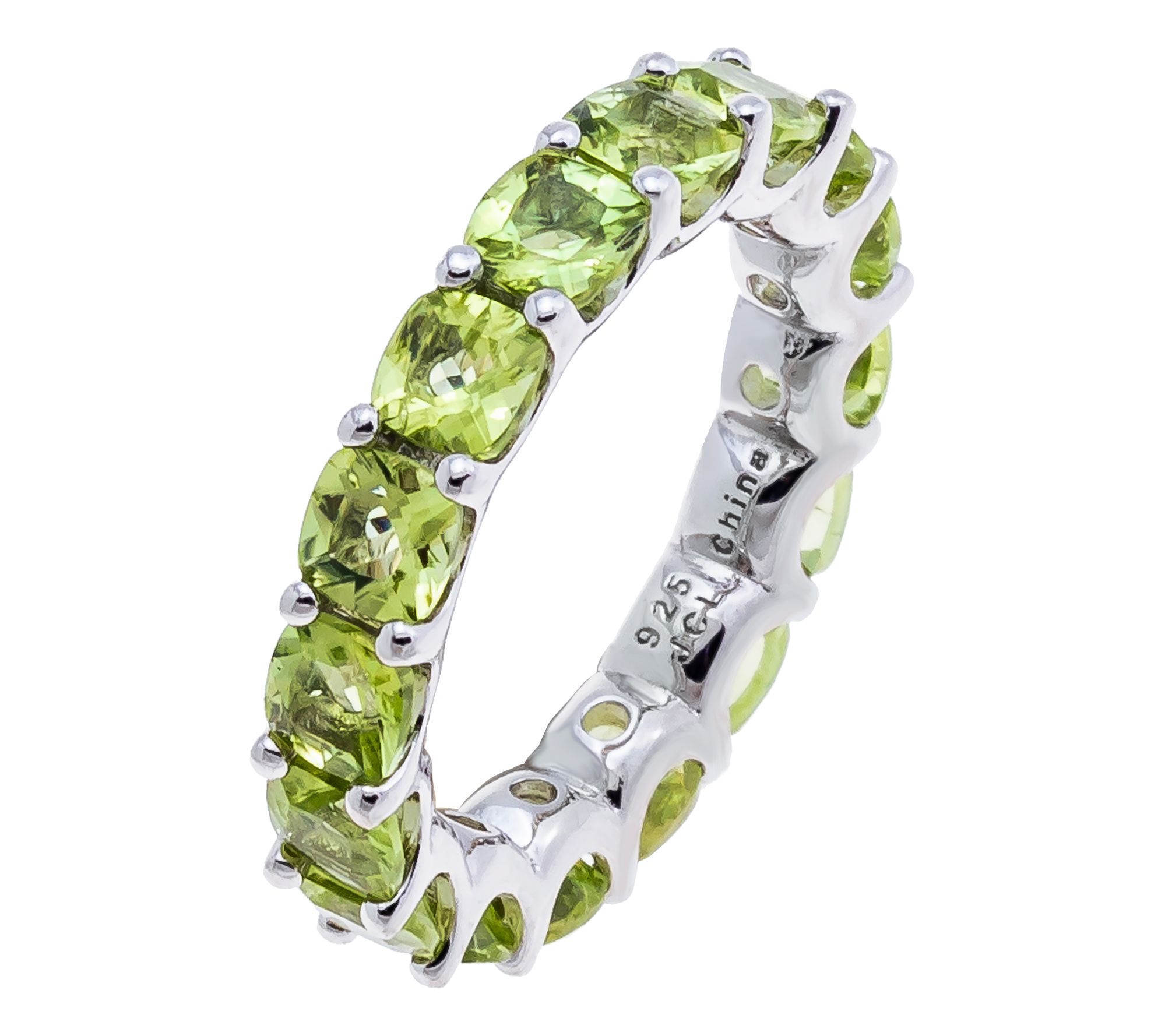Affinity Gems Cushion Gemstone Band Ring, Sterling Silver