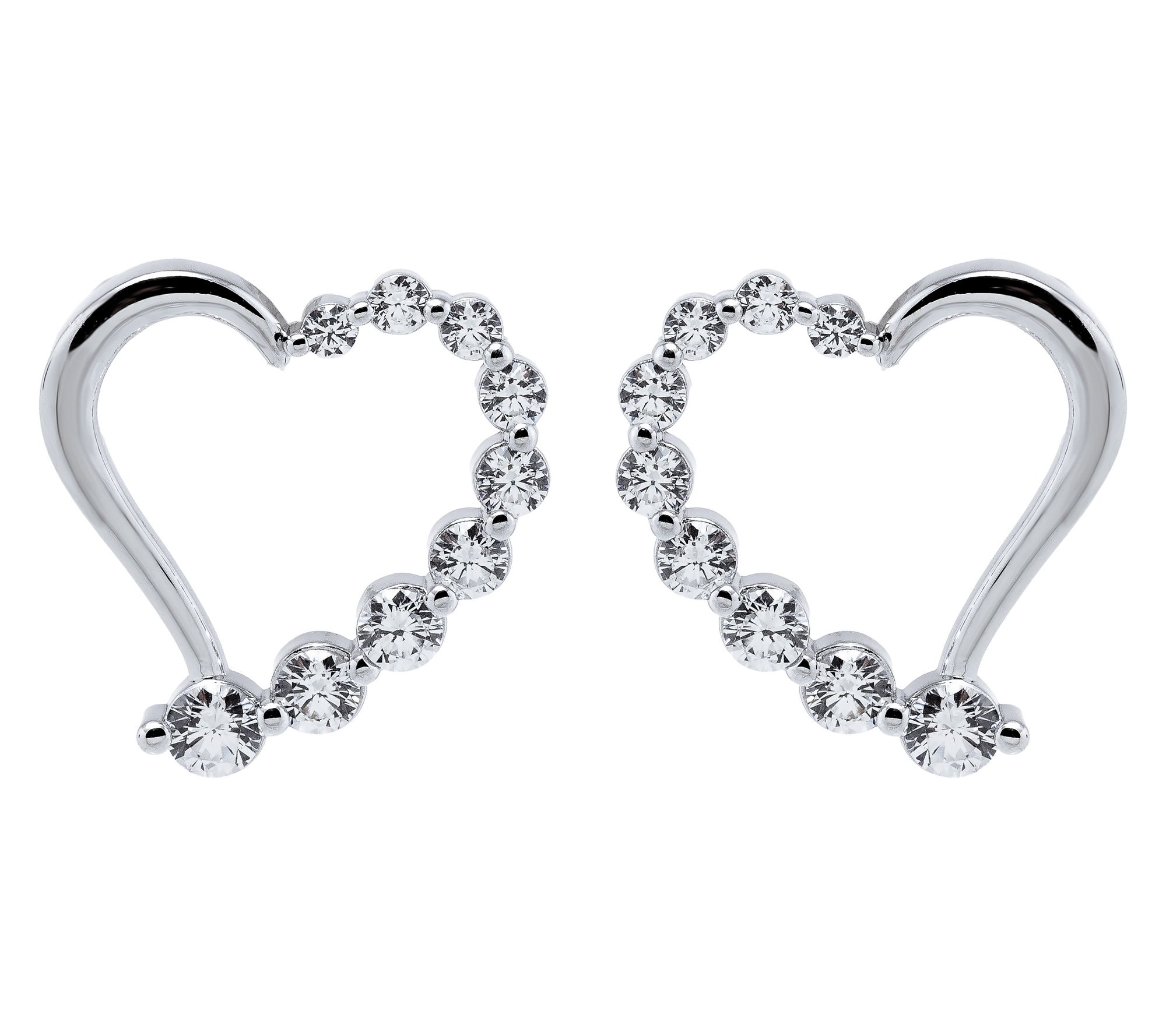 イヤリング TATIANA SILVER925 Cubic Chips Heart Earring EC1925 ○TATIANA○ SILVER925 Cubic Chips Heart Earring EC1925 50018