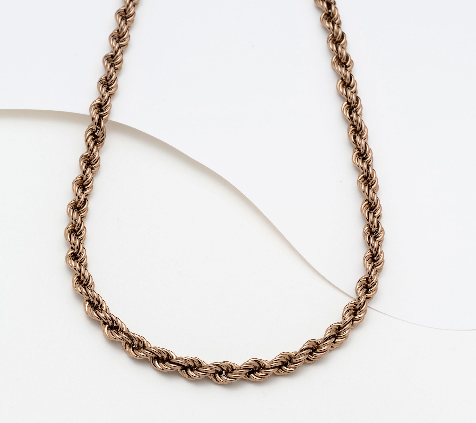 "As Is" David Markstein Bronze Premium 18" Rope Necklace