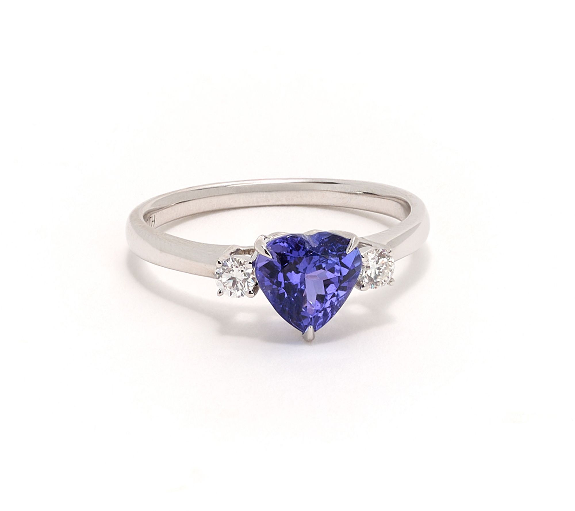 Pure Tanzanite by Jeff Moseley 1.40 cttw Heart Ring, 18K Gold