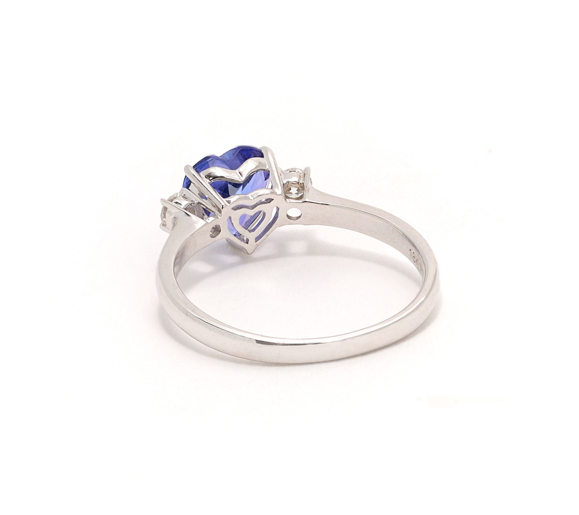 Pure Tanzanite by Jeff Moseley 1.40 cttw Heart Ring, 18K Gold