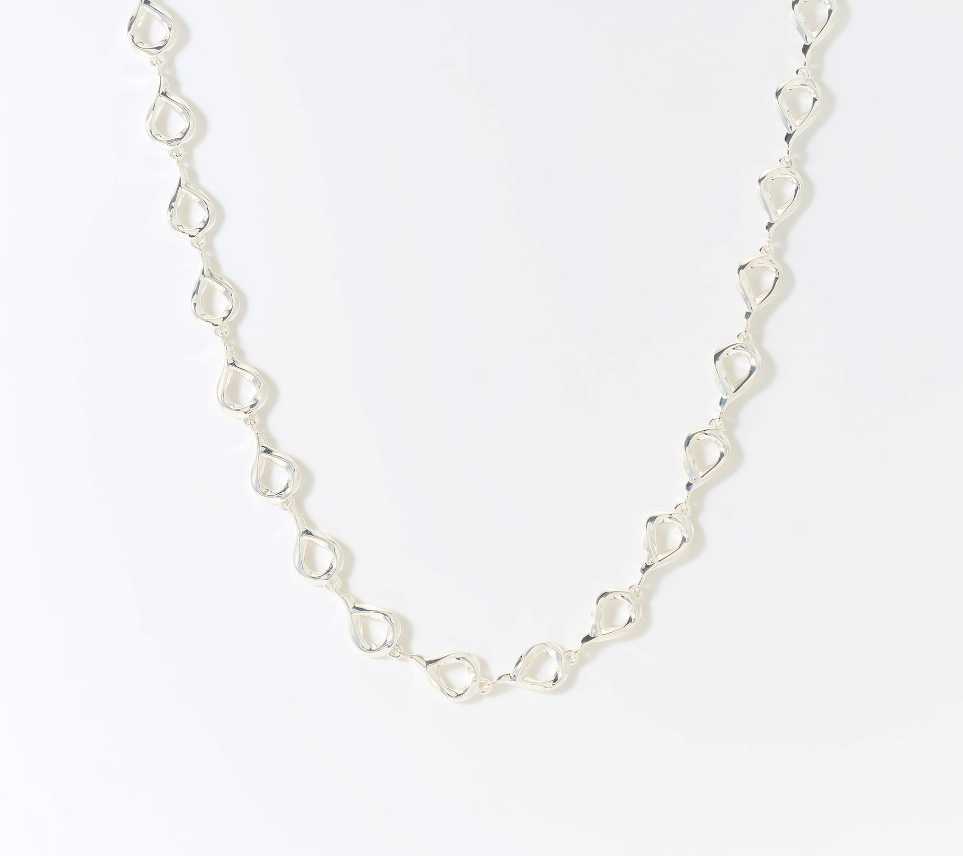 Christian James by Scott Grimes Sterling Silver Ripple Droplet Necklace 18.0g