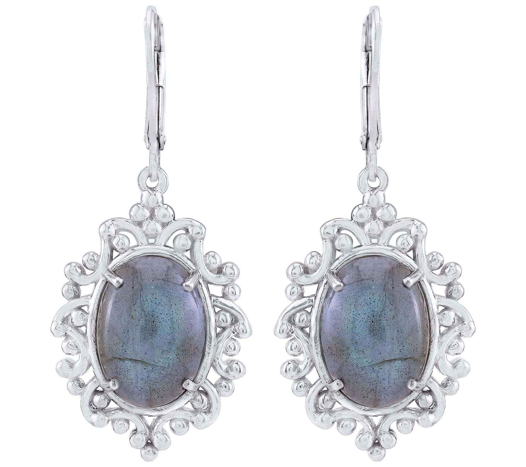 Generation Gems Sterling Silver Opaque Gemstone Earrings