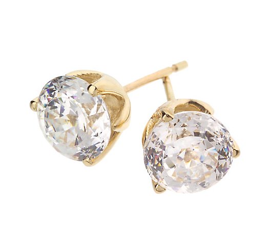 MD Jewellery 14K Gold Plated Simulated Diamond Studded Designer Stud Earrings 