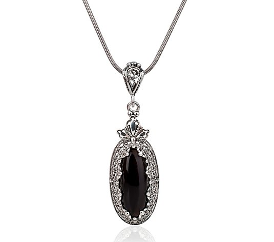 Artisan Crafted Sterling Silver Gemstone Pendant w/ Chain