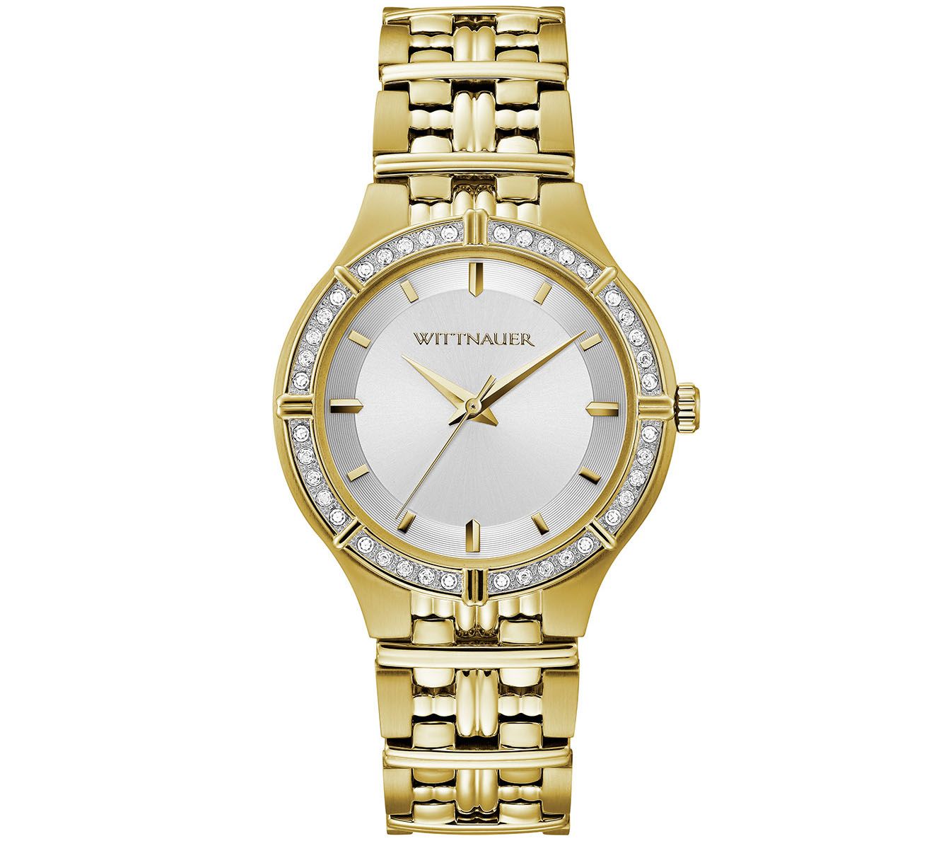 Wittnauer Women's Goldtone Diamond Accent Watch - Qvc.com