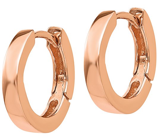14K Rose Gold Hoop Earrings -