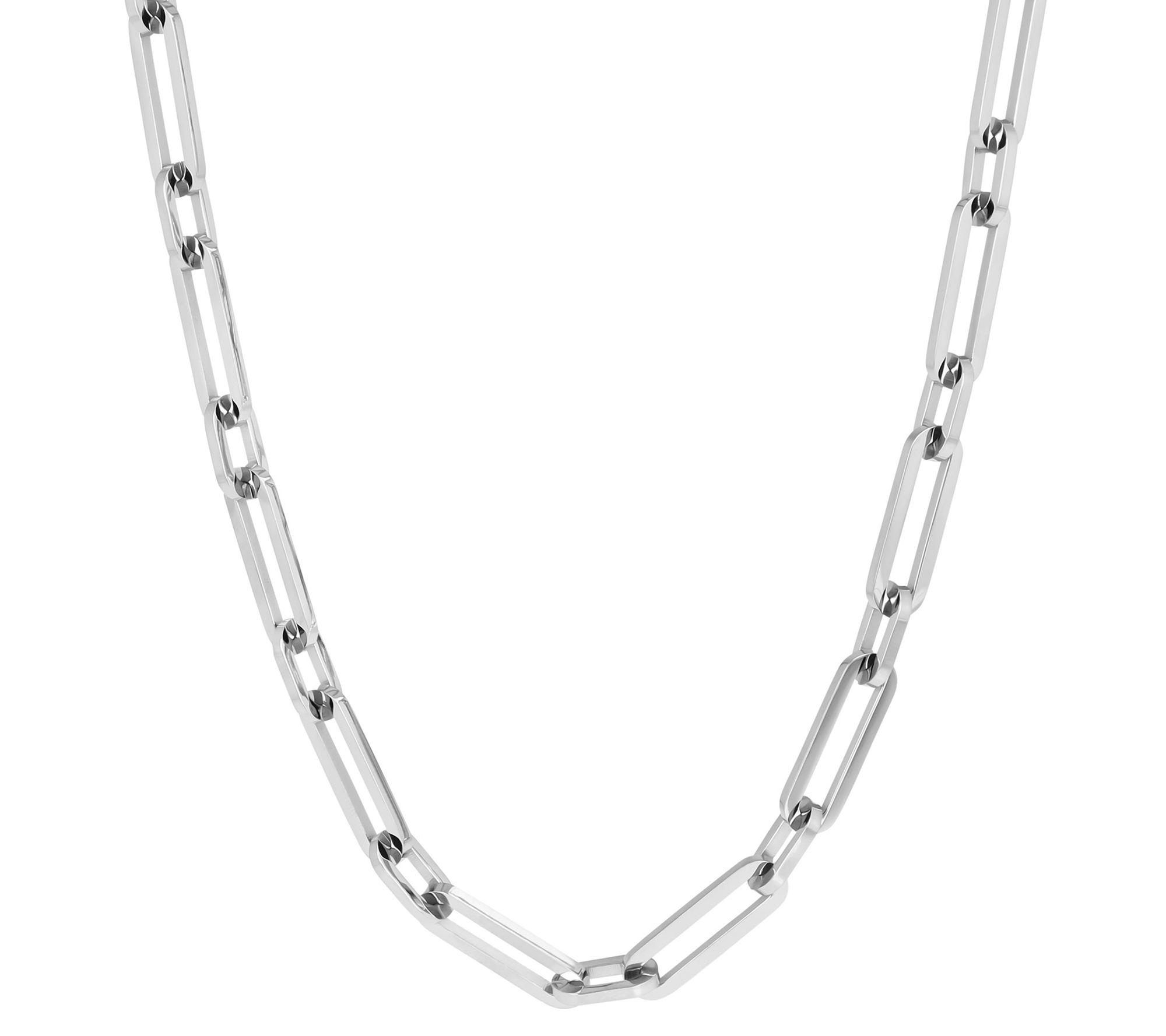 Steel by Design 18" Paperclip Link Necklace