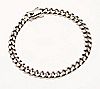 Verve Men's Stainless Steel Wide Curb Link Bracelet, 1 of 2