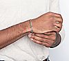 Verve Men's Stainless Steel Wide Curb Link Bracelet, 2 of 2