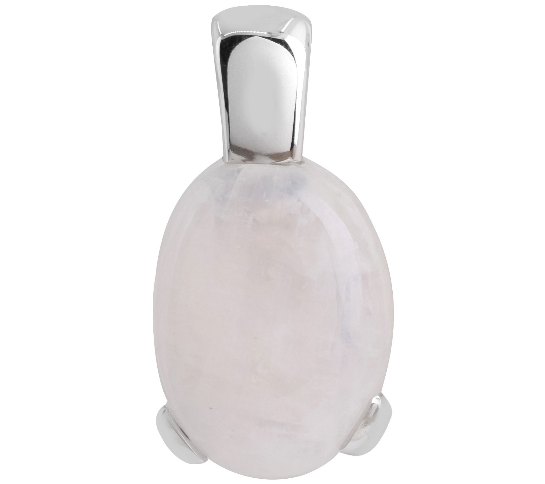 Affinity Gems Rainbow Moonstone Pendant, Sterling Silver