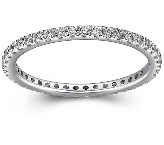 LuxLab Diamonds 0.50 cttw Lab Grown Ring, Sterling Silver