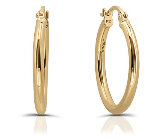 Or Paz Sterling Silver Small Thin Hoop Earrings