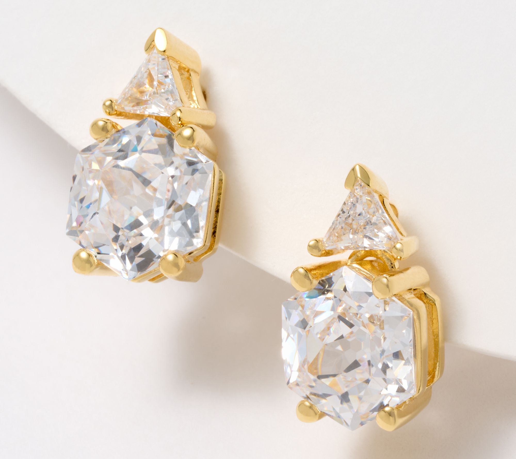 Diamonique x Kathy Levine Bella Bazu Stud Earrings, Sterling Silver