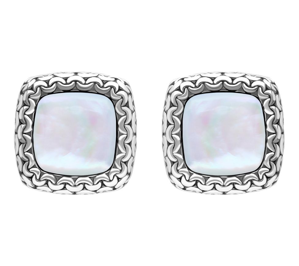 Tiffany Kay Studio Sterling Purl Knit GemstoneEarrings