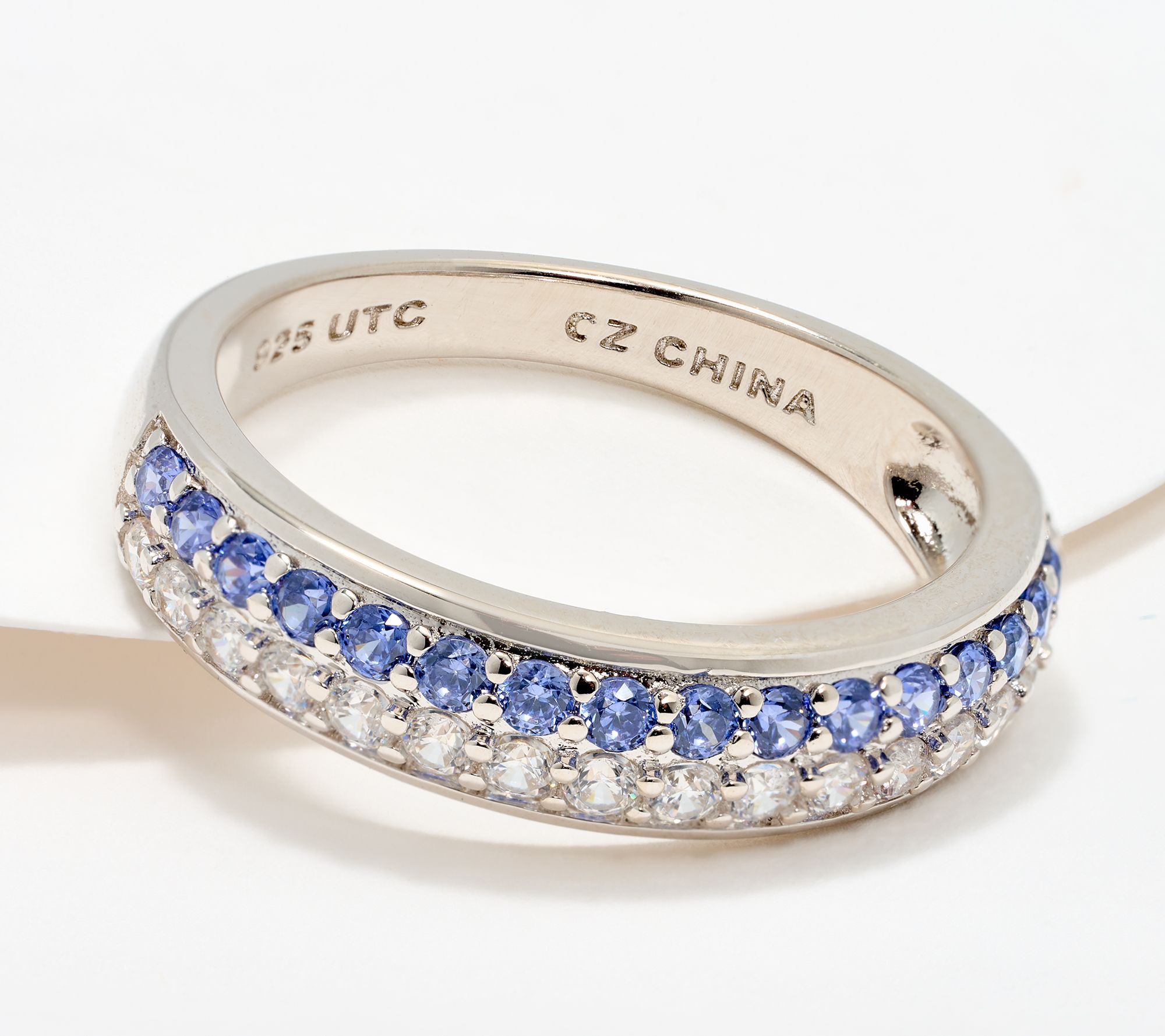 Diamonique x Kathy Levine Heirloom Double Row Band Ring