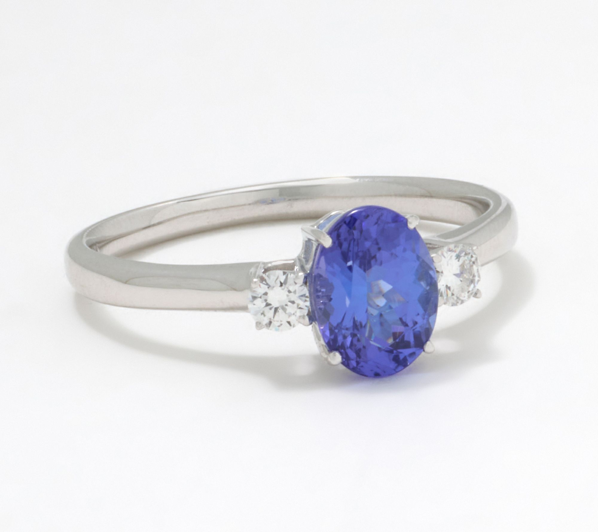 Pure Tanzanite by Jeff Moseley 1.15 cttw Oval Ring, 18K Gold