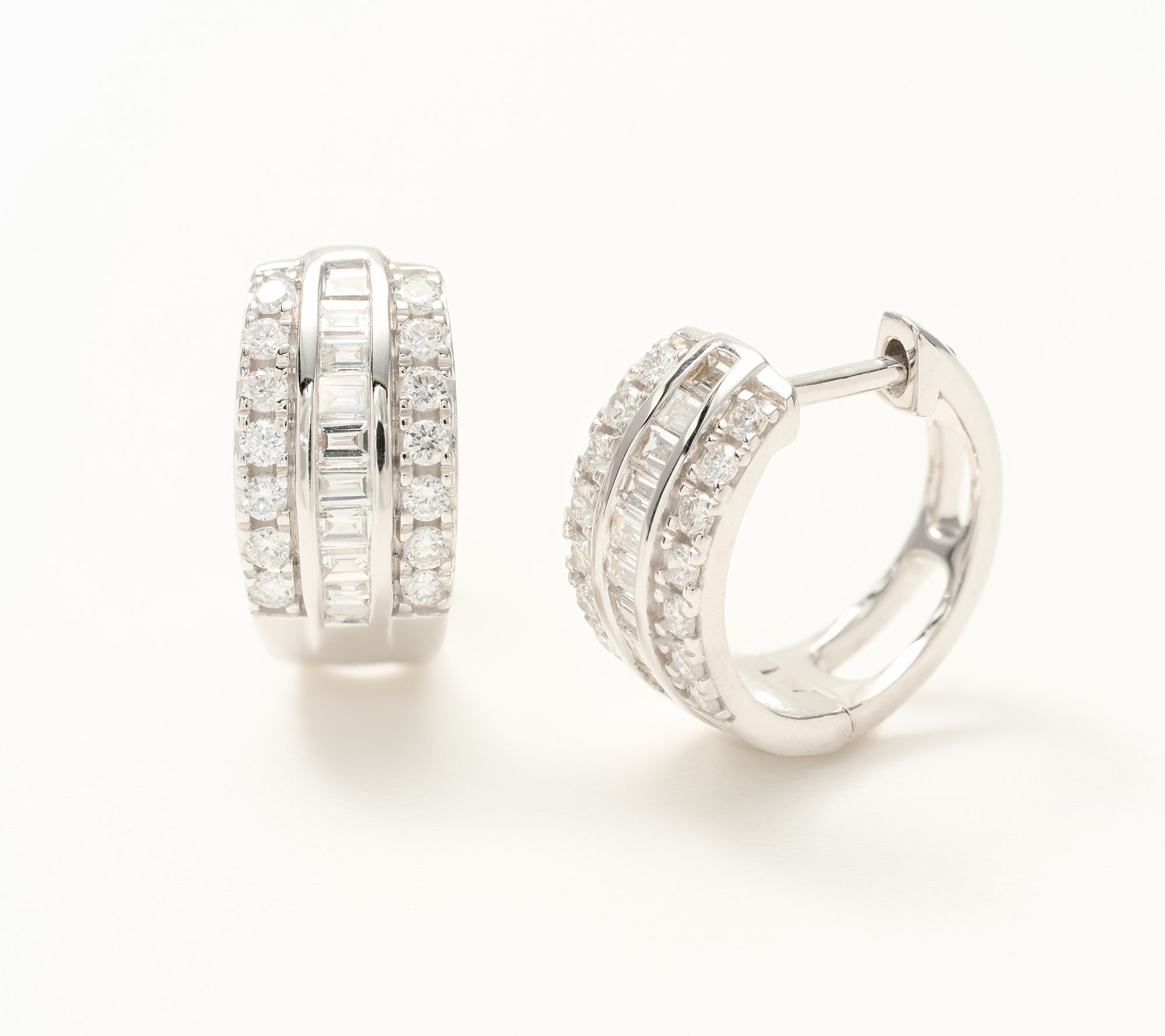 Fire Light Lab Grown Diamond 0.50 cttw Huggie Hoop, Sterling