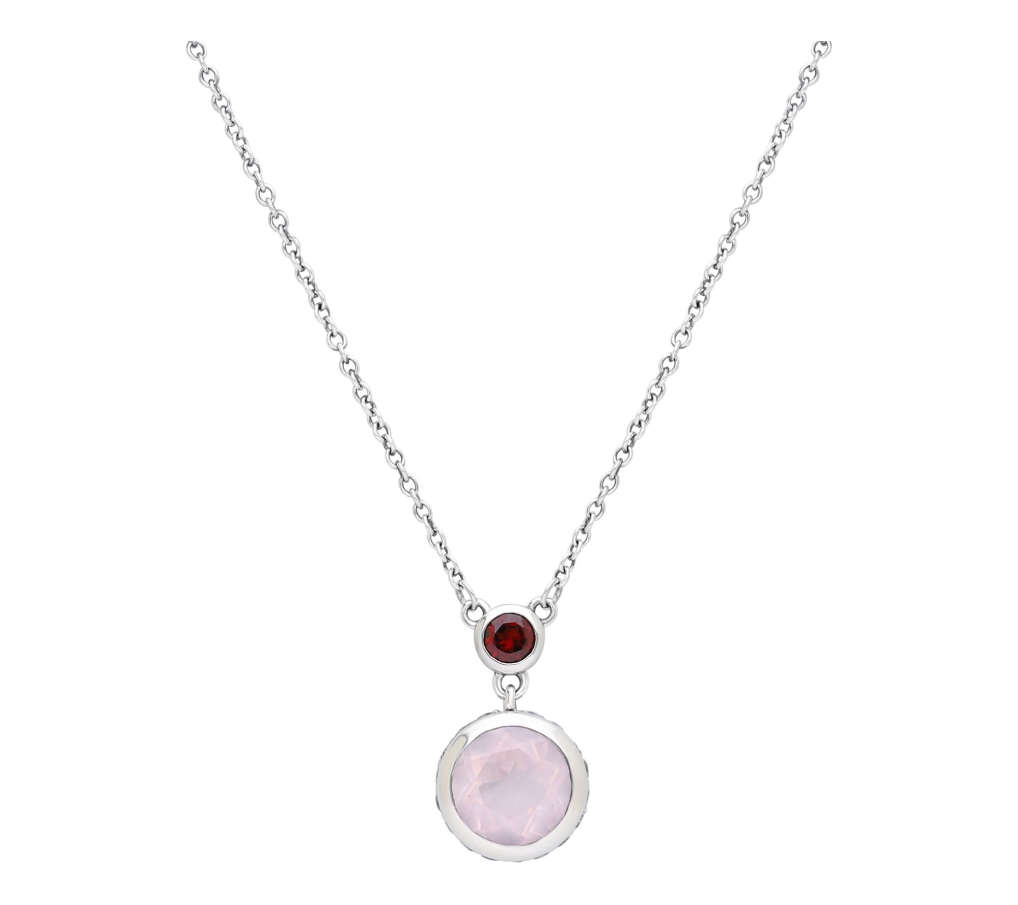 Tiffany Kay Studio Sterling Silver Rose QuartzNecklace