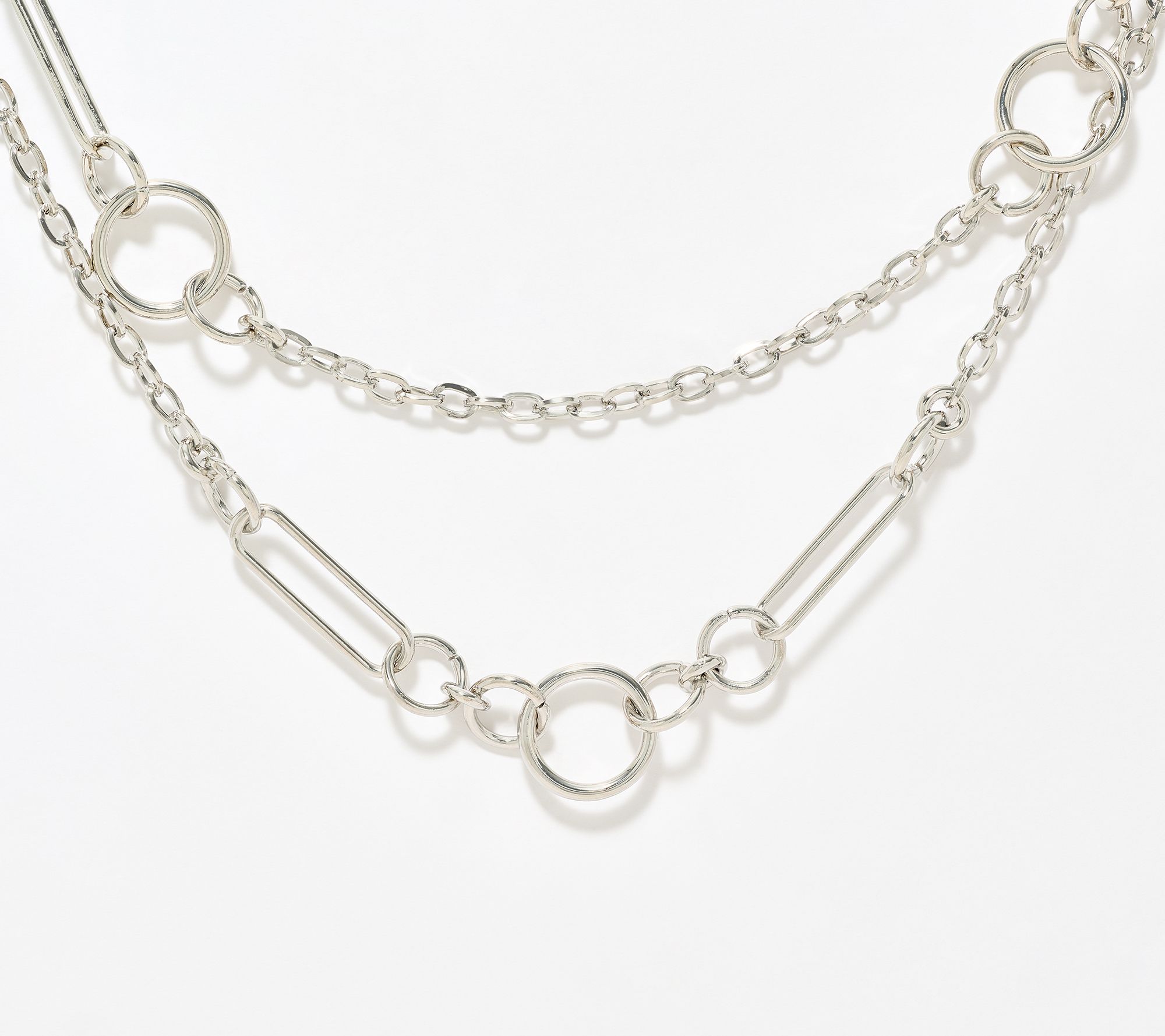 Susan Graver Multi Chain and Loop Necklace