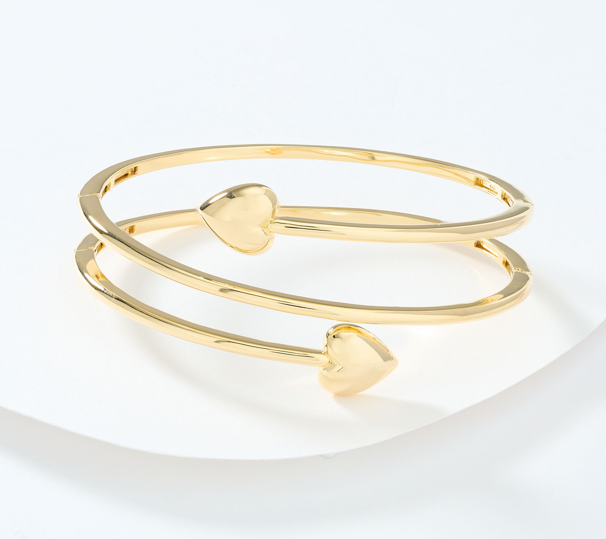 "As Is " David Markstein Bronze Nuovo Multi-Hinge Heart Bangle