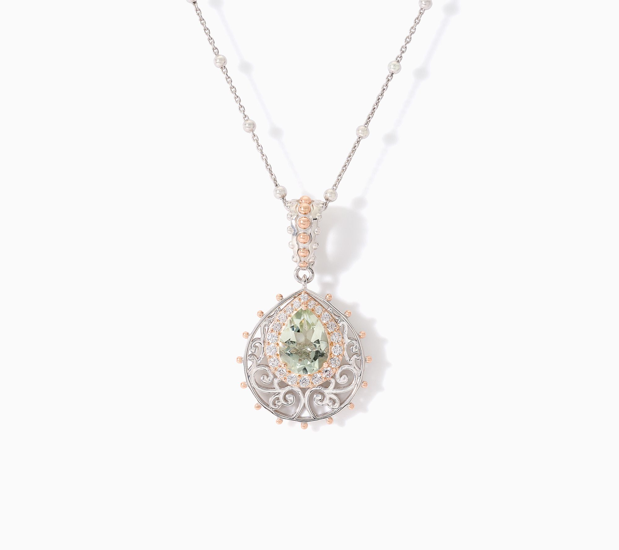Dallas Prince Sterling Silver Amethyst Pendant Necklace