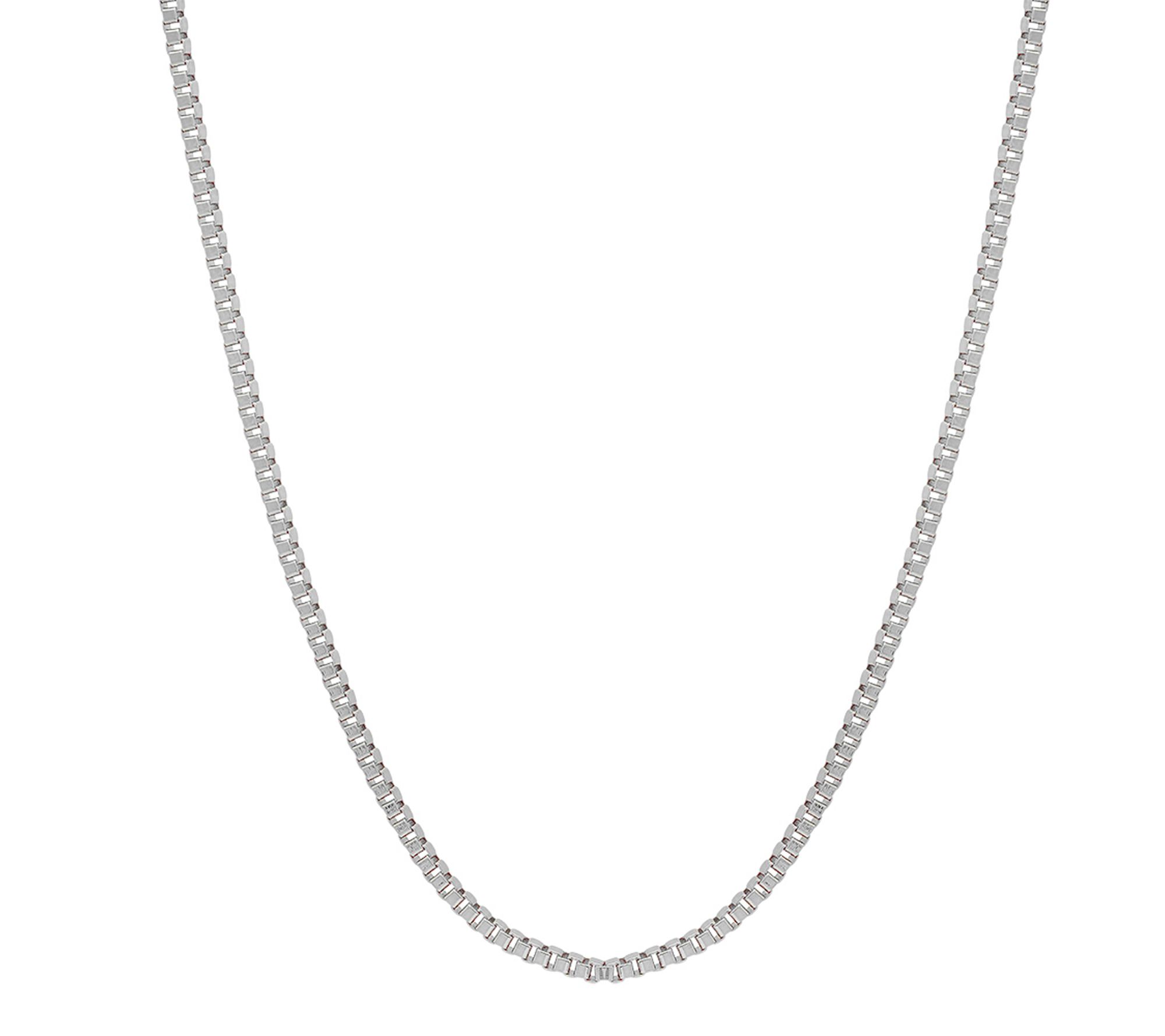 Steel By Design Skinny Box Chain Necklace