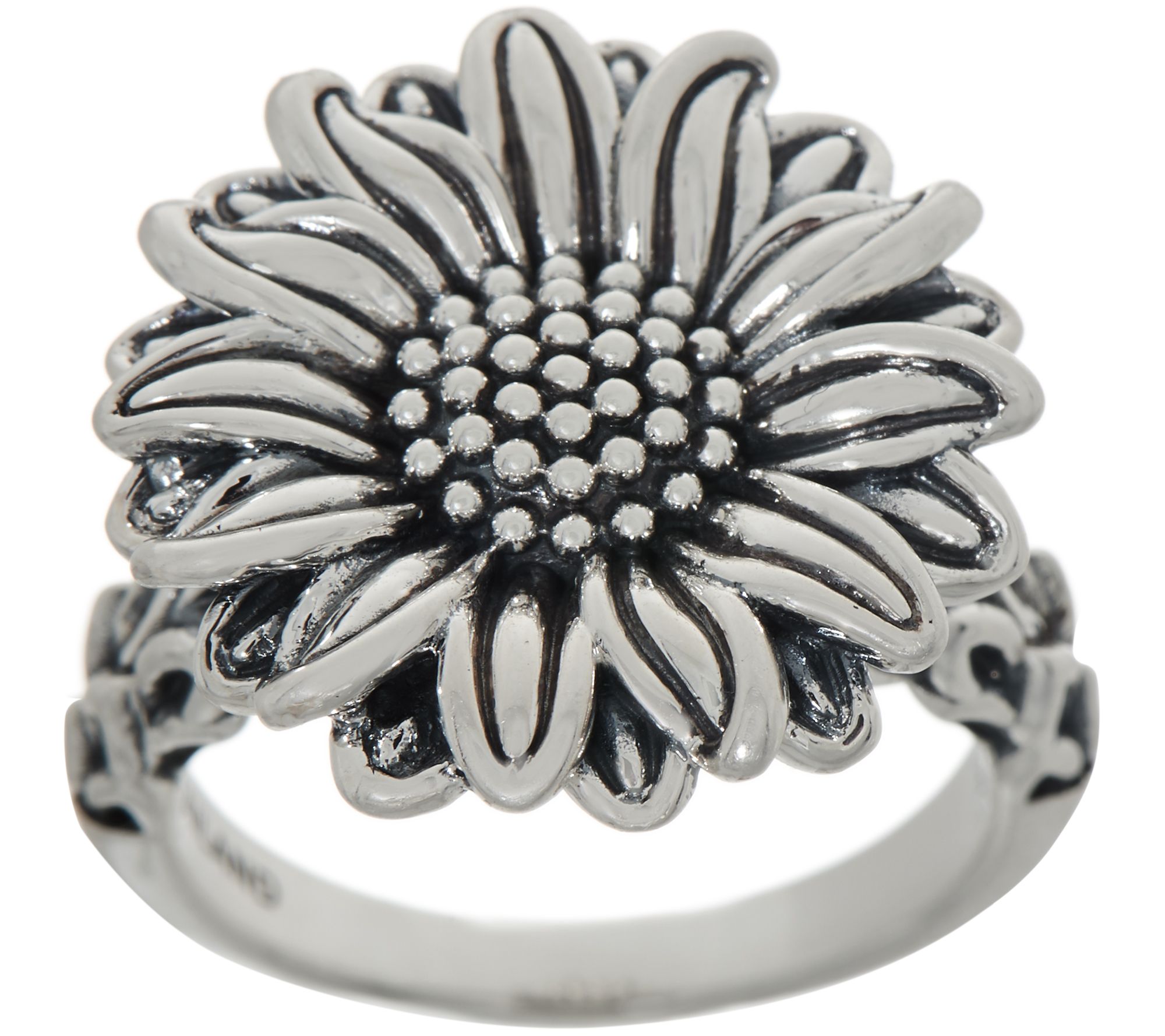 JAI Sterling Silver Olive's Sunflower Ring - Page 1 — QVC.com