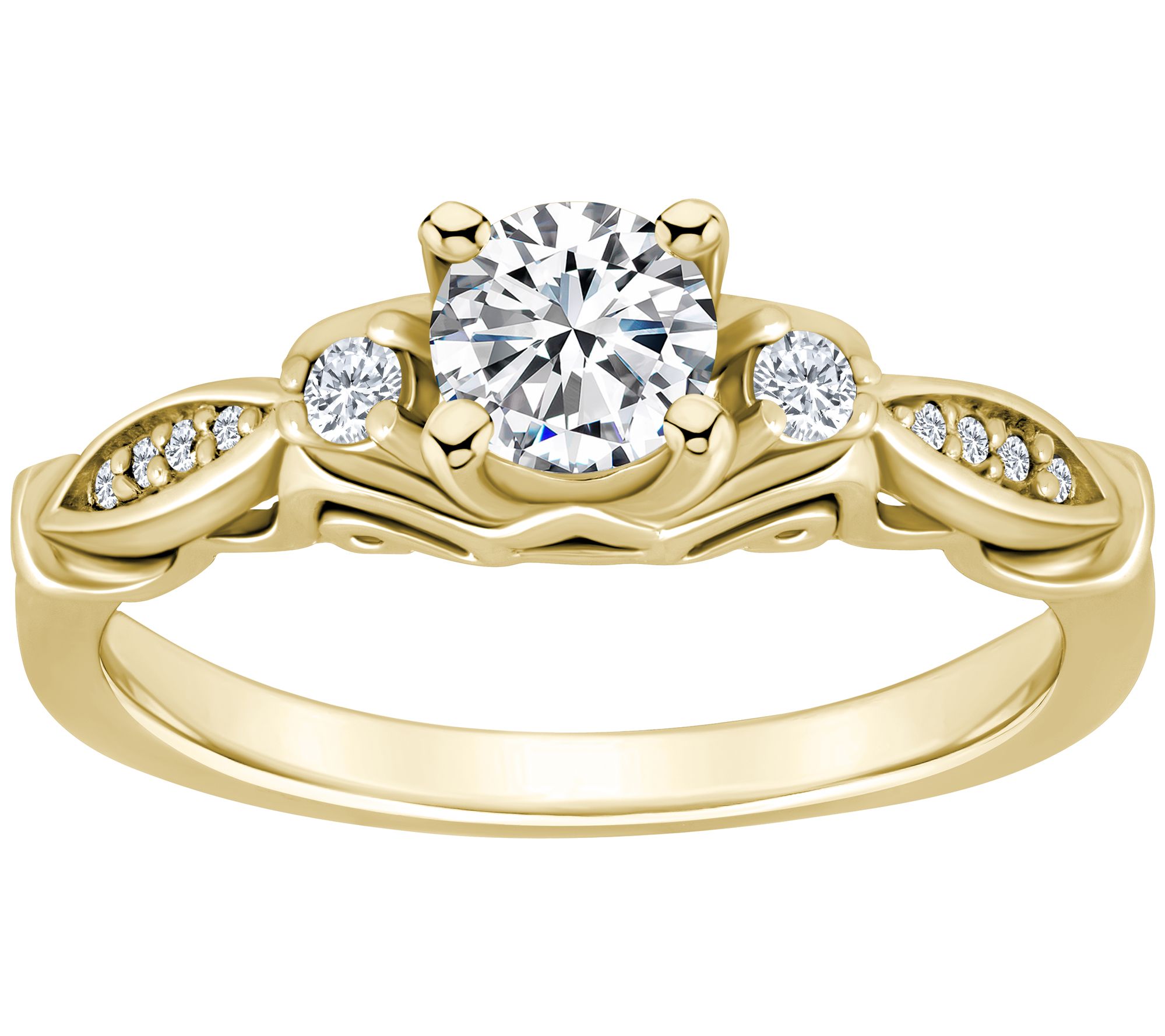 Affinity 0.50 cttw Diamond Engagement Rin g, 14K Gold