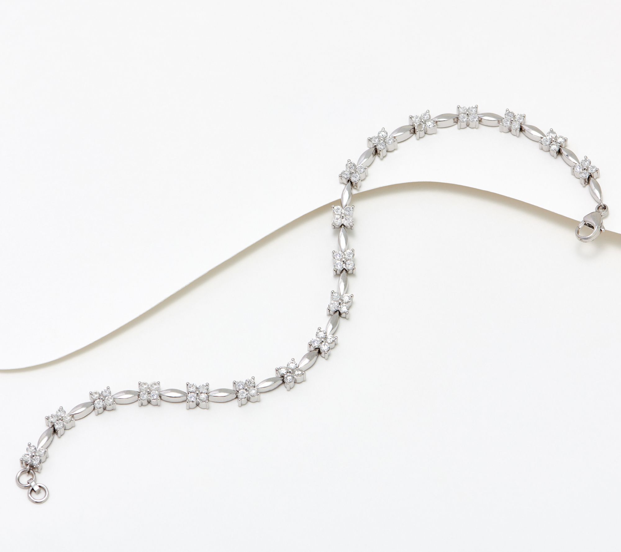 "As Is"Affinity Diamonds Stationed Tennis Bracelet 2.00cttw, 14K