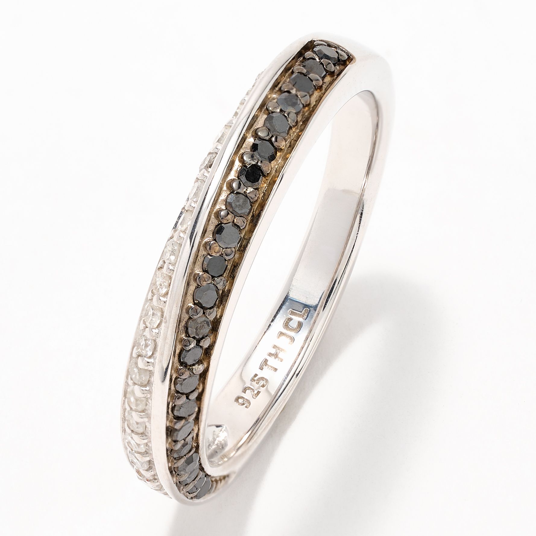 Affinity Diamonds Half & Half Eternity Ring .33cttw, Sterl