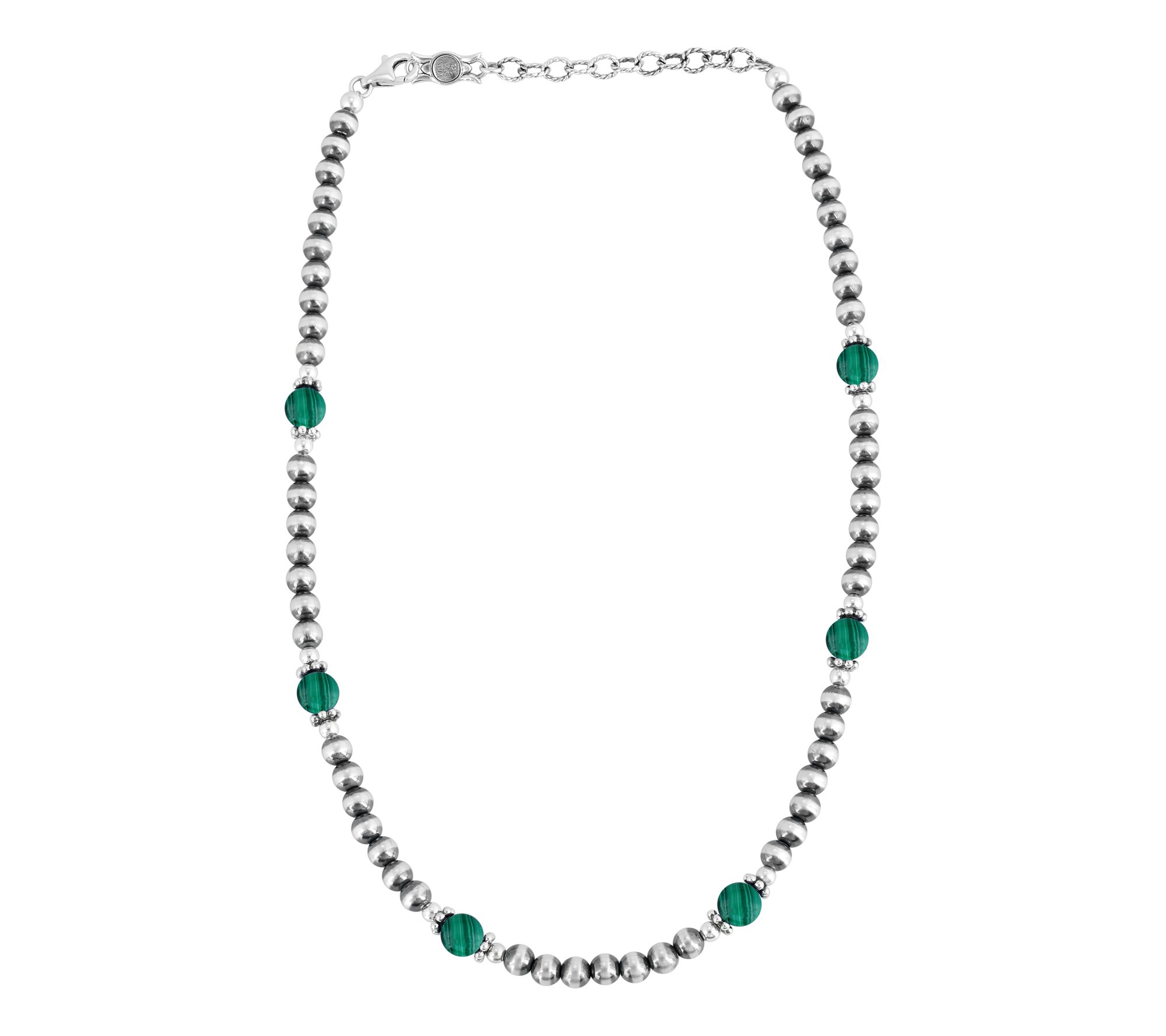 American West Sterling Silver & Gemstone Bead Necklace