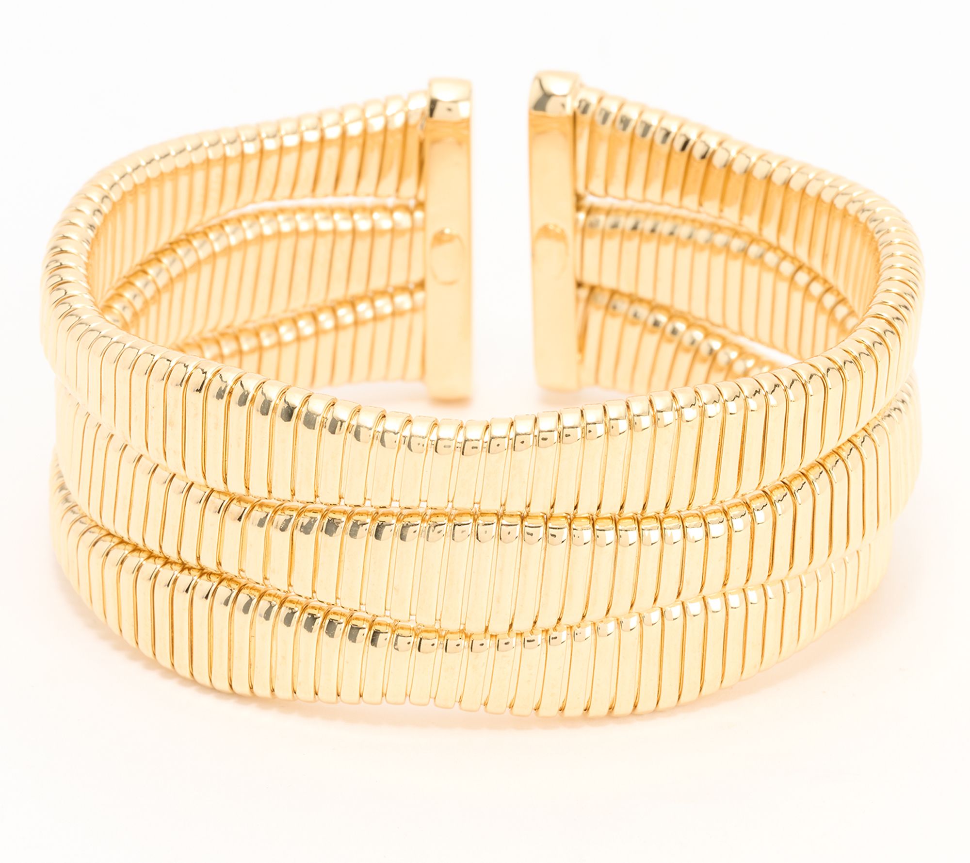 David Markstein Bronze Bold 3-Row Tubogas Cuff Bracelet