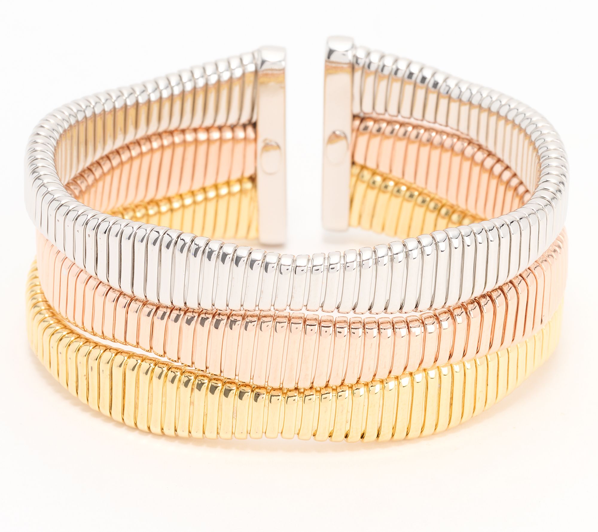 David Markstein Bronze Bold 3-Row Tubogas Cuff Bracelet