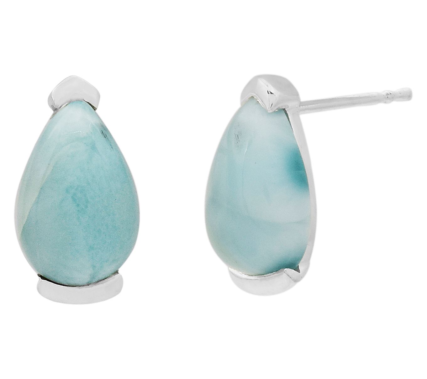 Affinity Gems Larimar Drop Earrings, Sterling Silver - QVC.com