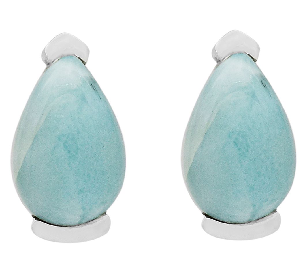 Affinity Gems Larimar Drop Earrings, Sterling Silver