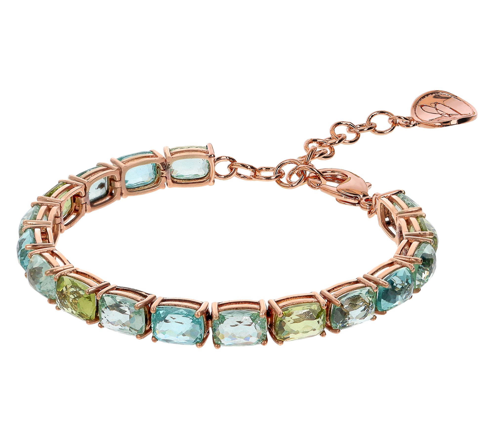 Diamonique x  Bronzo Italia Tennis Bracelet