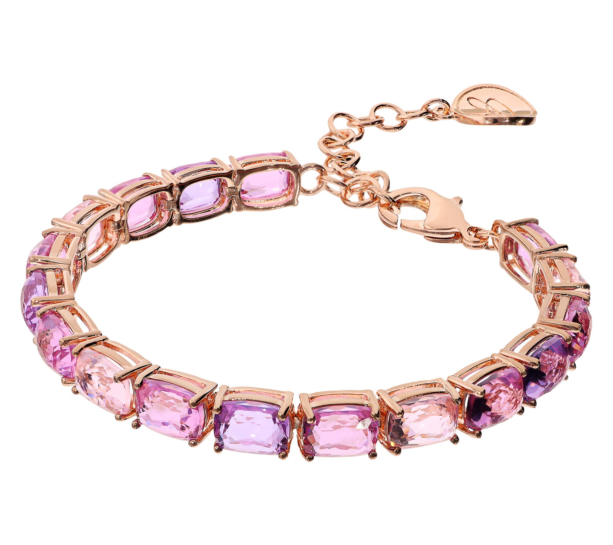 Diamonique x  Bronzo Italia Tennis Bracelet
