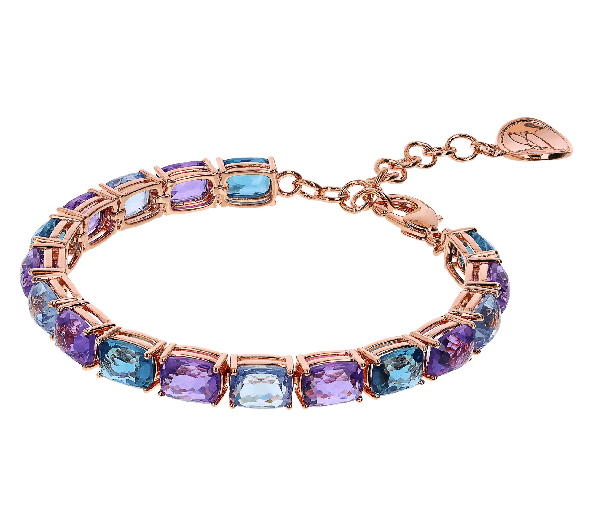 Diamonique x  Bronzo Italia Tennis Bracelet